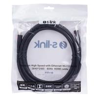 S-link SL-HDM4K13 19+1 HDMI to HDMI 3m v2.0 4K (3840*2160) 60Hz Kablo 3METRE 3MT